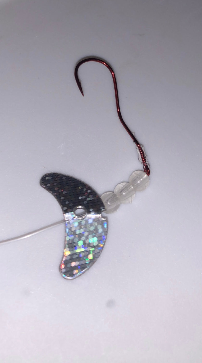 1 Inch Smile/Silver Sparkle