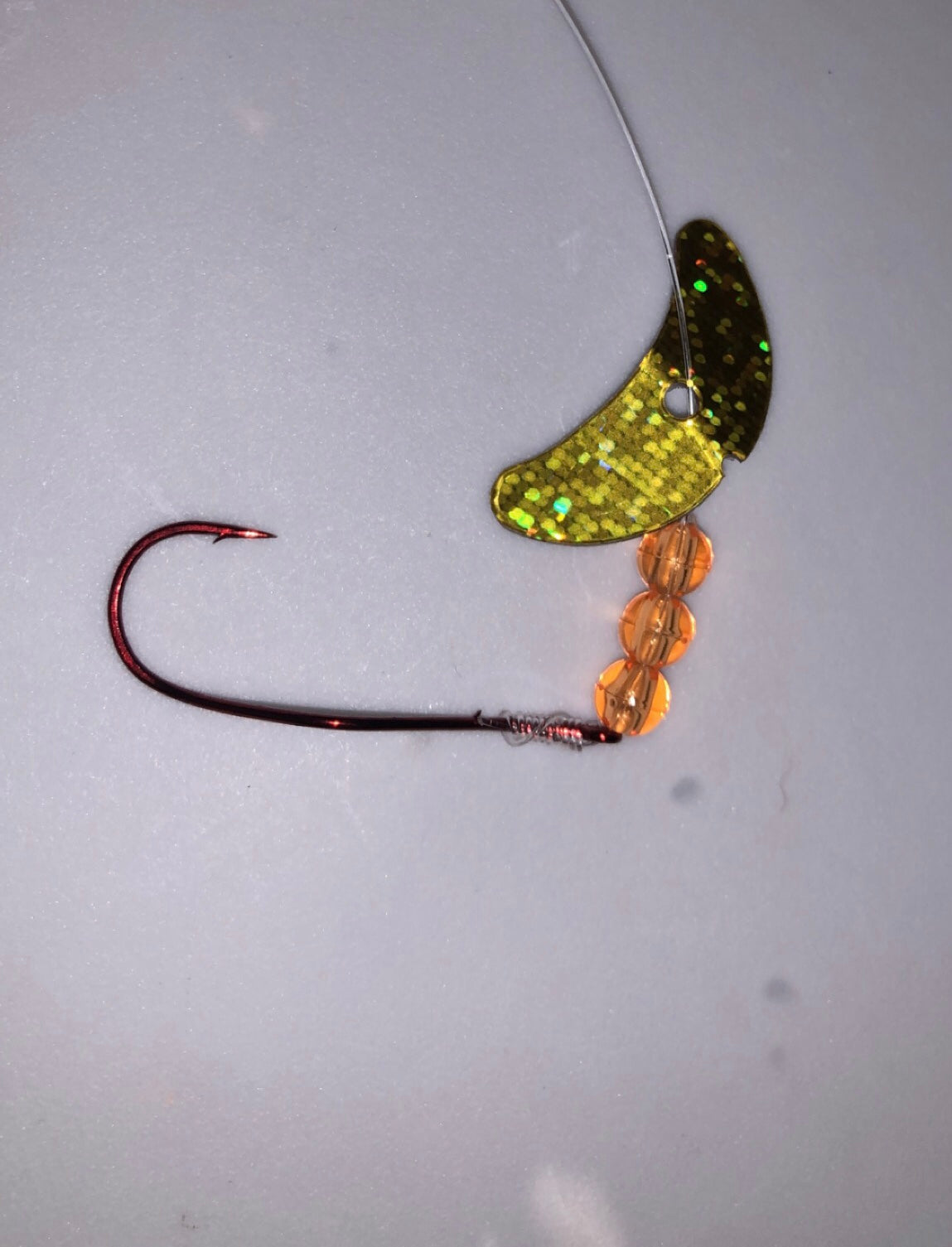 1 Inch Smile/Gold Sparkle