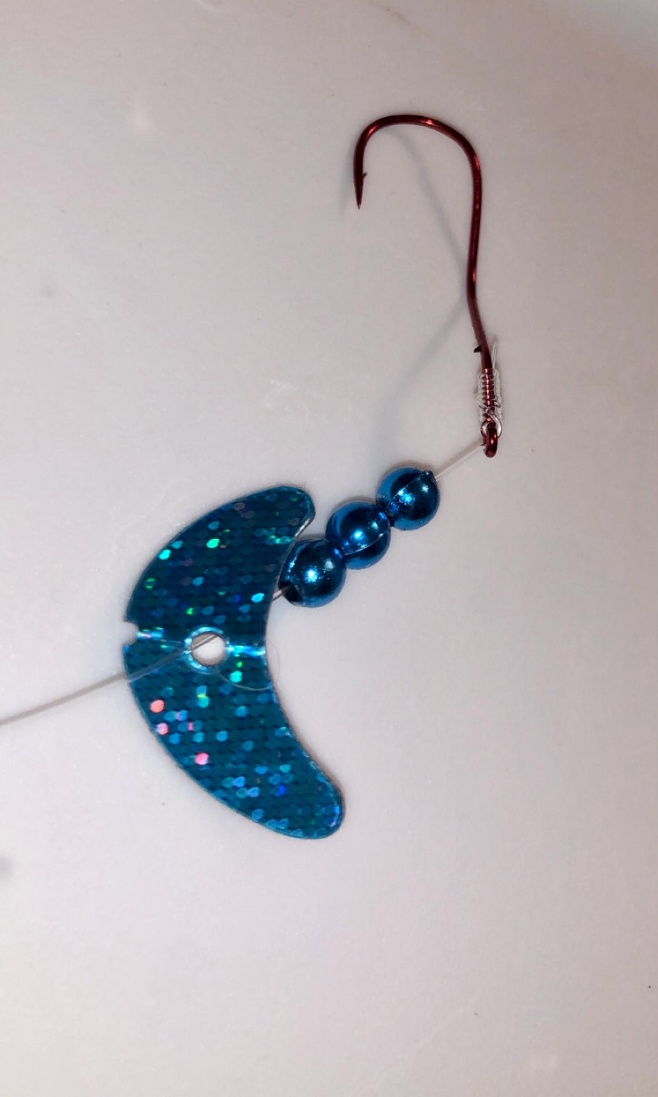 1 Inch Smile/Blue Sparkle