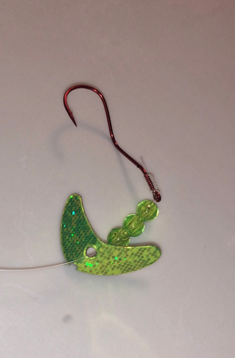 1 Inch Smile/Chartreuse Sparkle