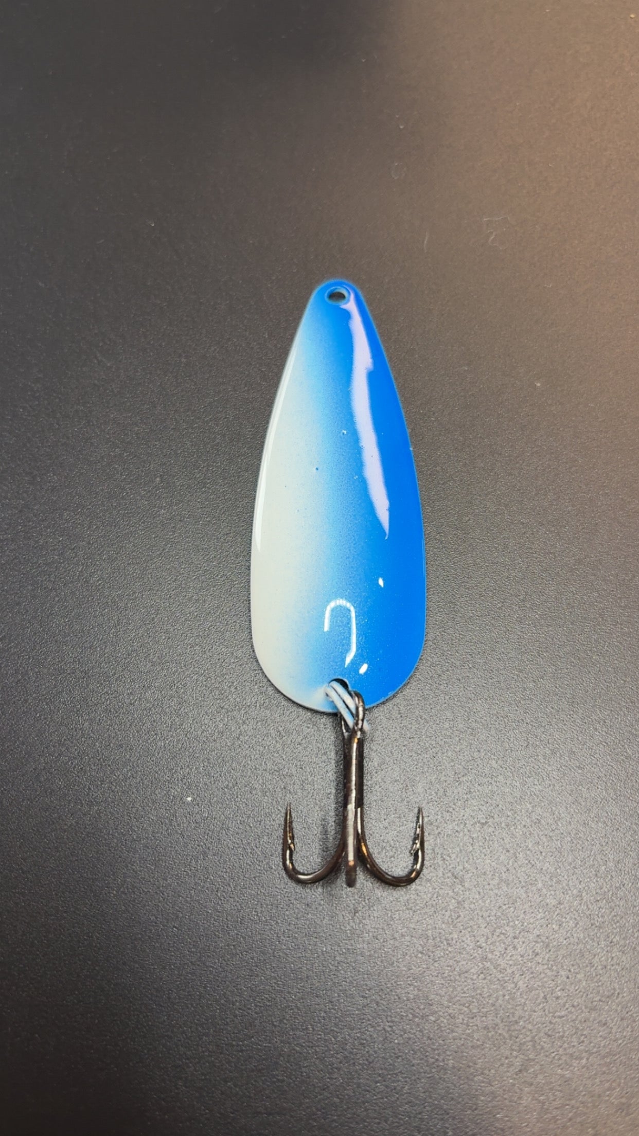 2 7/8 Inch Casting Spoon/Blue and White