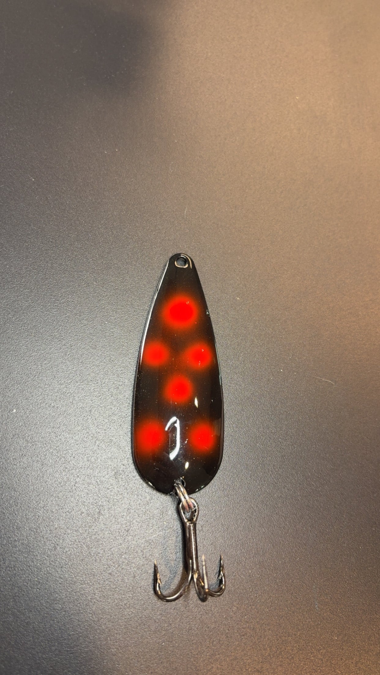 2 7/8 Inch Casting Spoon/Red Spook